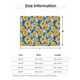 thumbnail image 5 of Yiaed Ocean Wave Sunflower Print Blanket Throw Blanket Soft Cozy Flannel Blanket for Home Bed Sofa Couch Chair-40"x30", 5 of 6