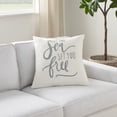 thumbnail image 4 of Nourison Life Styles Sea Set Free White 18" x 18" Throw Pillow, 4 of 5