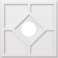 thumbnail image 2 of Ekena Millwork CMP26EY-07000 26 in. OD x 7 in. ID Square Embry Architectural Grade PVC Contemporary Ceiling Medallion, 2 of 4