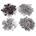 thumbnail image 1 of 100 Set Snap Button Colorful Brass Prong Press Stud Sewing Fasteners with Installation ToolBlack, 1 of 8