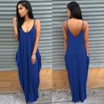 thumbnail image 2 of Robe Longue Maxi Boho pour Femmes Grande Taille, Dos Nu, Été, Plage, Combinaison Décontractée Sans Manches, 2 of 2