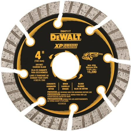 Dewalt-DW4711T 4 In. XP Turbo Segmented Diamond Blade