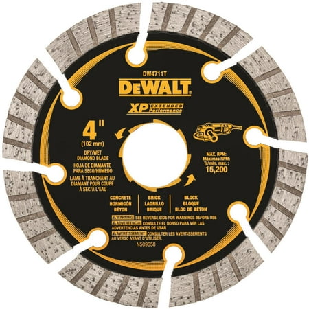 

Dewalt-DW4711T 4 In. XP Turbo Segmented Diamond Blade