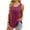 Wine, variant on Fnooota Women's Cotton Tank Tops, V Neck Summer Casual Pleated Front Sleeveless T-shirts Wine Size S-2XL