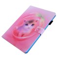 thumbnail image 5 of ELEHOLD Pattern Wallet Case for iPad Pro 11 inch 2024,Multi-Angle View Stand Leather Smart Flip Protective Cover with Card Holder & Pencil Loop,Pink Cat, 5 of 7