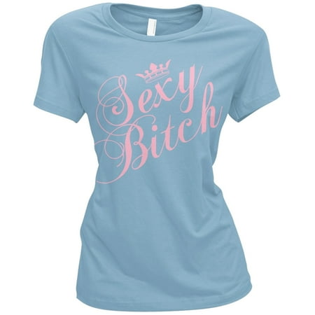 Blue Toddler T-shirt - Paris Hilton - Sexy Bitch Baby Blue Juniors T-Shirt