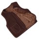 thumbnail image 5 of Chaleco polar de invierno para niños, chaleco térmico con bolsillos grandes para mantener el calor, para días fríos, marrón oscuro, 130cm, 5 of 5