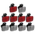 thumbnail image 1 of 10 Uds reflectores de seguridad Unique Bargains para bicicleta rojo y blanco, 1 of 1