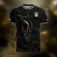 thumbnail image 5 of Zimjoy Mexico Soccer Jersey for Men Short Sleeve Training Shirt Breathable Sport Casual T Shirt for Soccer Fans Red L, 5 of 8