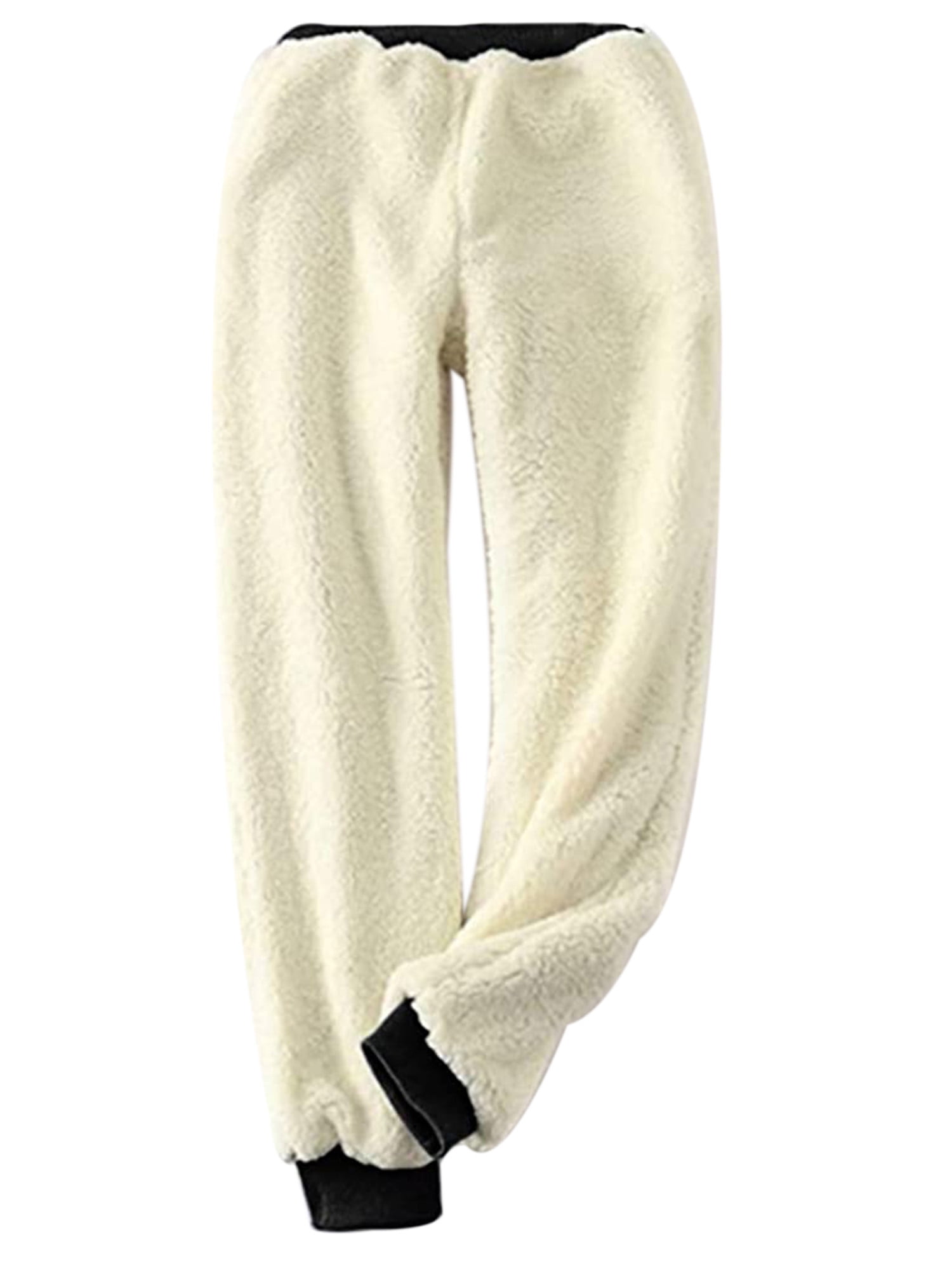 Womens Sherpa Fleece Lined Sweatpants 