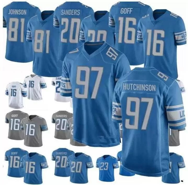 31H Jerseys de football hommes jeunes femmes'''Detroit''Lions