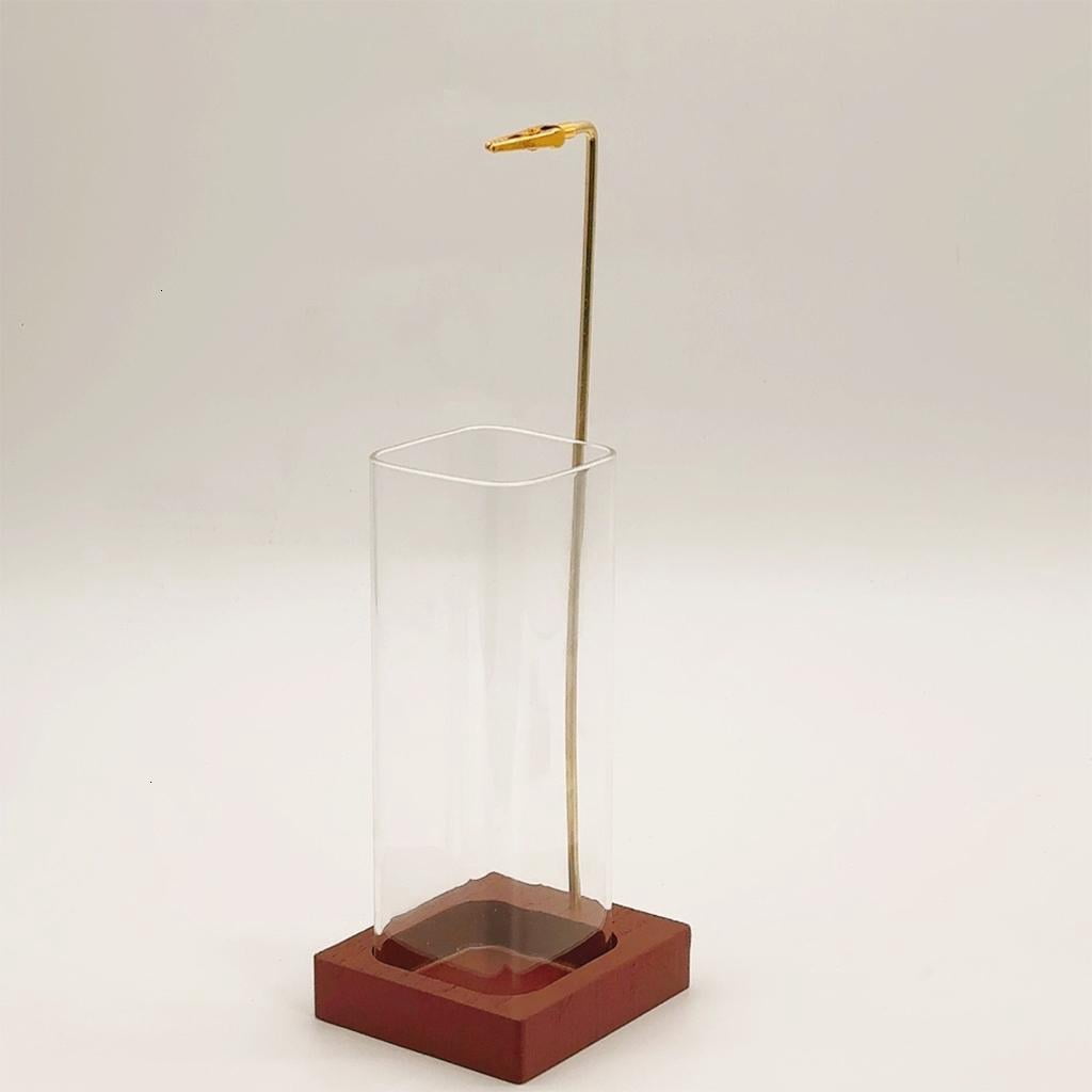 Elegant Incenses Stick Holder with Removable Glass Ashes Catcher Tray for Living Room and Bedrooms Home Relaxation