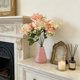 thumbnail image 2 of Yhmxh Flores artificiales de rosas e hortensias, ramo de seda con tallos, tallos de flores RFaux para bodas, fiestas, arreglos florales, decoración de mesas y centros de mesa para el hogar., 2 of 6