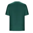 thumbnail image 4 of ZHENHONG T Shirts for Women,Summer Trendy Casual Short Sleeve Square Neck Blouses Plain Loose Graceful Tops,Green Women Blouses, 4 of 5