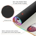 thumbnail image 4 of Line Wine Glass Wireless Charging RGB Gaming Mouse Pad Large Keyboard Mat Rubber Base 13 Light Modes, 4 of 6