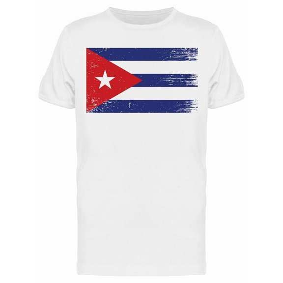 Cuba National Flag Grunge Tee Men's -Image by Shutterstock