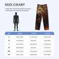 thumbnail image 4 of Hirioo Cool Flame Lion A for Men's PJ Pajama Pants Sleep Pants Men's Home Trousers with Pockets,S-3XL-Medium, 4 of 6