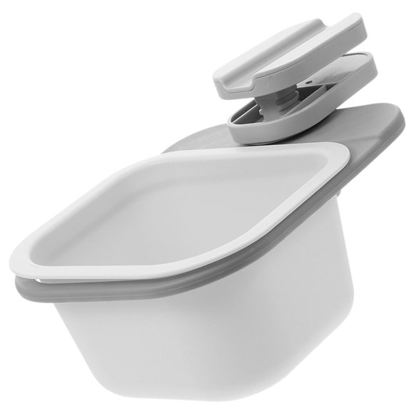 VERDANVERSE 2Ud White Rotary Trash Bin Clip-on with Versatile Sundry Storage for Home