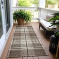 thumbnail image 6 of Addison Rugs Chantille Indoor/Outdoor Transitional Plaid Brown Washable Runner Rug, 2'3" x 7'6", 6 of 6