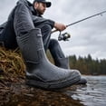 thumbnail image 6 of Rain Boots for Men, Non-Slip Waterproof Rubber Boots Outdoor Garden Mid Calf Muck Work Shoes Rainboots for Fishing Climbing, Size 7, 6 of 13