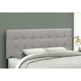 thumbnail image 1 of Monarch Specialties Bed, Headboard Only, Queen Size, Bedroom, Upholstered, Linen Look, Grey, Transitional, 1 of 4