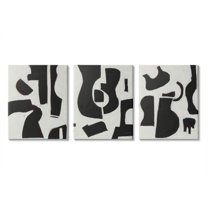 Stupell Industries Abstracted Guitar Shapes Traditional Black White Designed by Rob Delamater