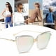 thumbnail image 5 of Gafas de sol reflectantes con forma de ojo de gato, PC y materiales metálicos que combinan con todo, con personalidad a la moda, 5 of 5