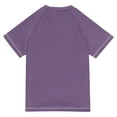 thumbnail image 6 of FORMRS Boys Rash Guard with Short Sleeves UPF 50+ Swim Shirts Sizes 3-12T, Purple Halloween Black Cat, 6 of 6