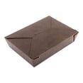 thumbnail image 1 of Bio Tek 49 oz Rectangle Black Paper #2 Bio Box Take Out Container - 8 1/2" x 6 1/4" x 2" - 200 count box, 1 of 2