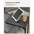 thumbnail image 6 of VASAGLE End Table C Shaped Sofa Side Table Snack Side Table for Bedroom Side Table Living Room Ebonized Oak and Black, 6 of 6