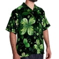 thumbnail image 2 of Saint Patrick's Day Men's Short Sleeve Casual Printed Button Down Beach Shirt Summer Unisex Top, 2 of 6
