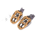 thumbnail image 2 of koolsoo 1 Pair Universal Front/Rear Footrest Footpeg Pedals for Motorcycle ATV Gold, 2 of 8