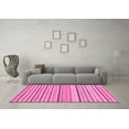 thumbnail image 3 of Ahgly Company Indoor Square Abstract Pink Modern Area Rugs, 6' Square, 3 of 4