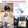 thumbnail image 5 of Shockproof Case for Galaxy Tab S7 FE/Tab S8+ Plus/ Tab S7+ Plus, Rugged Hybrid Protection Kids Friendly Detachable Shoulder Strap/ Hand Strap Rotating Kickstand Bumper Cover, Colorful, 5 of 7