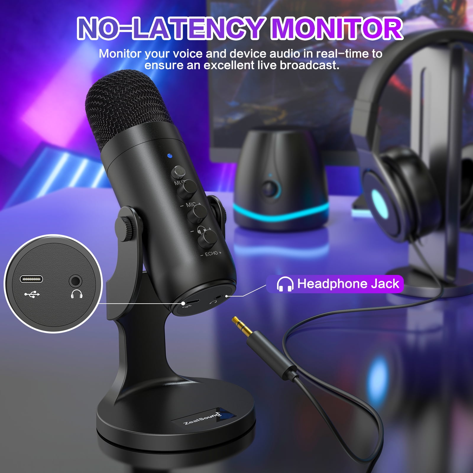 ZealSound K66 USB Condenser Gaming Microphone photo 5