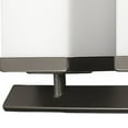 thumbnail image 3 of Burgundy 5-Light Oil-Rubbed Bronze Vanity Light With Etched Glass Shades, 3 of 3