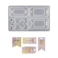 thumbnail image 1 of Multipurpose Sturdy Silicone Resin Castes Silicone Molds with Elliptical Love Sand Effect Home Accessory for Any Ages, 1 of 4