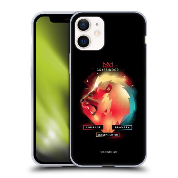 Head Case Designs Officially Licensed Harry Potter Deathly Hallows XIX Gryffindor Soft Gel Case Compatible with Apple iPhone 12 Mini