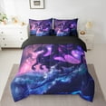 thumbnail image 2 of Manfei Magic Animal Dragon 7-Piece Twin Bedding Sets,Galaxy Starry Night Bedding Comforter Set,Pink Blue Sheet Sets For Teens,Ultra Soft Home Decor Reversible, 2 of 8