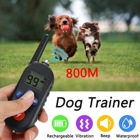 Deep Waterproof & Dog Training Collar with Remote Best for 1/ 2/ 3Dogs Swimming Training Electronic Shock Collar with Beep /Vibrate / Shock / LED