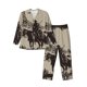 thumbnail image 1 of Fotbe Western Desert Cowboy Pijama de Hombre con Estampado de Manga Larga, Conjunto de 2 Piezas, Ropa de Dormir Suave y Cómoda con Bolsillos-Small, 1 of 7