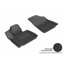 3D MAXpider 2014-2015 Fits Kia Sorento Kagu 1st Row Black Carbon Fiber Embossed Pattern Floor Mat L1KA01611509