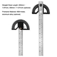 thumbnail image 3 of Amdohai 2in1 Multifunctional Magnetic Straight and Angle Measuring Ruler Woodworking Scribe Ruler Woodworking Ruler Detachable, 3 of 8