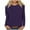 Grape Purple, variant on Women's Short Sleeve Crew Neck Top - Soft Stretch Material, Versatile Everyday Wear