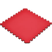 Norsk 16 sq ft Interlocking Foam Floor Mat, 4-Pack, Reversible Black/Red