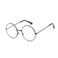 thumbnail image 2 of Wutalume Round Frame Black Glasses with Transparent Lens, Daily Styling Decorative Non-Prescription Eyewear, Fashion Student Glasses, Lightweight Acetate Frame for Men and Women,Black, 2 of 3