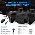 thumbnail image 2 of Miadore Xbox 360 Wireless Controller, 2.4G Wireless Controller Gamepad with Vibration for Xbox 360 Windows 7 8 10, 2 of 8