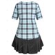thumbnail image 2 of Camiseta de Túnica Escotada con Faldas de Talla Extra Rosegal Camisetas tallas grandes, 2 of 5