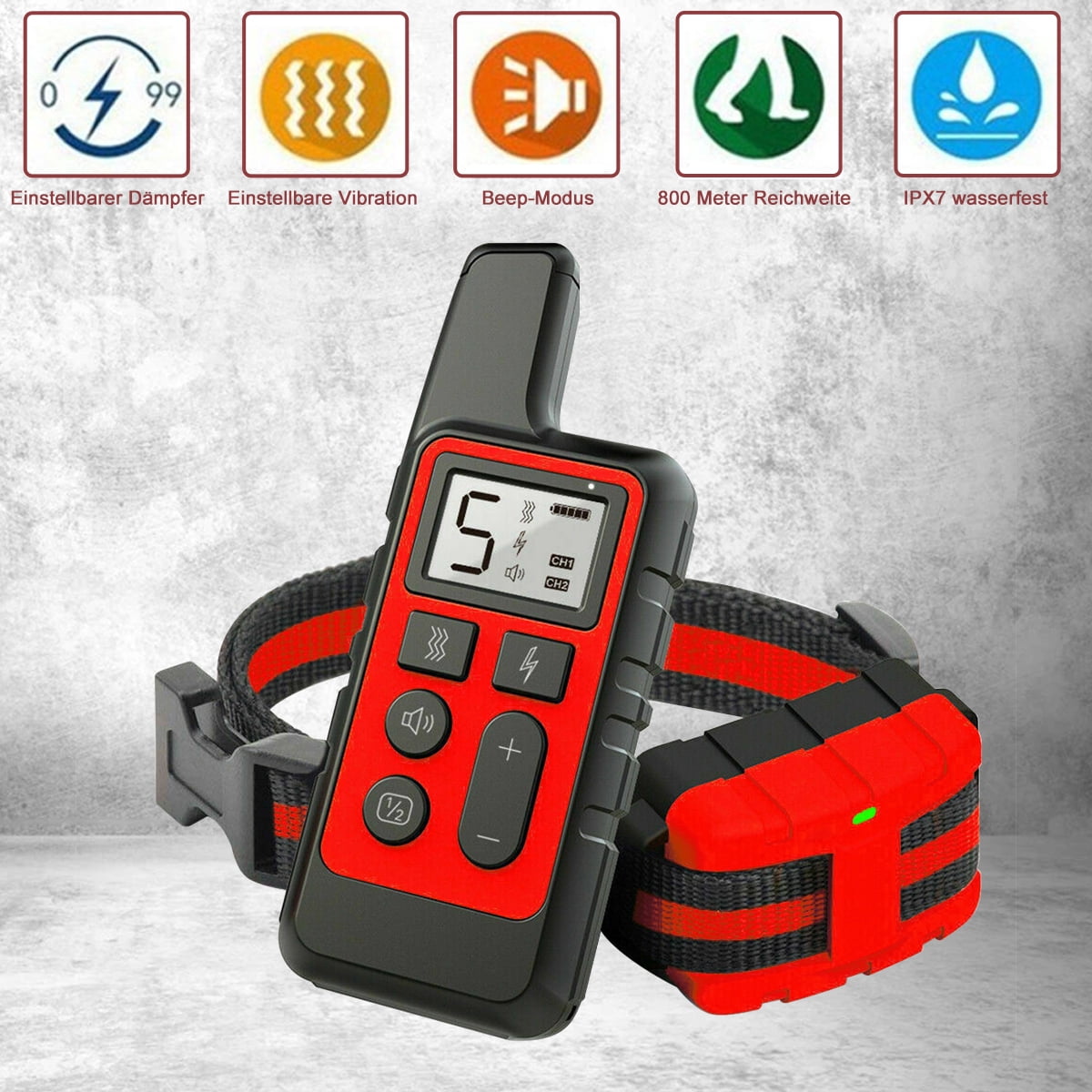 Audessy Dog Training Collar, Waterproof Shock Collars for Dog with