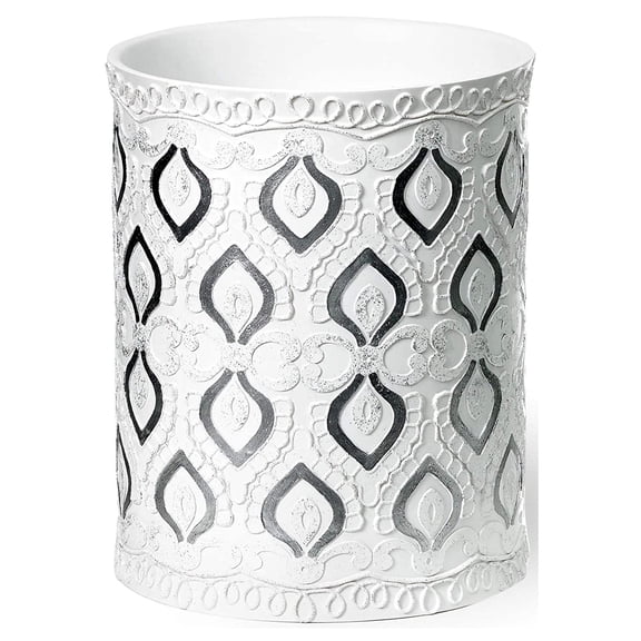 Popular Bath Monaco Waste Basket, Rose, 9x6x9.5 Inches